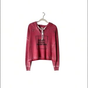 Women's Pink Graphic Hoodie Sweater